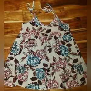 WanderLux Dress, Floral, Sz Med